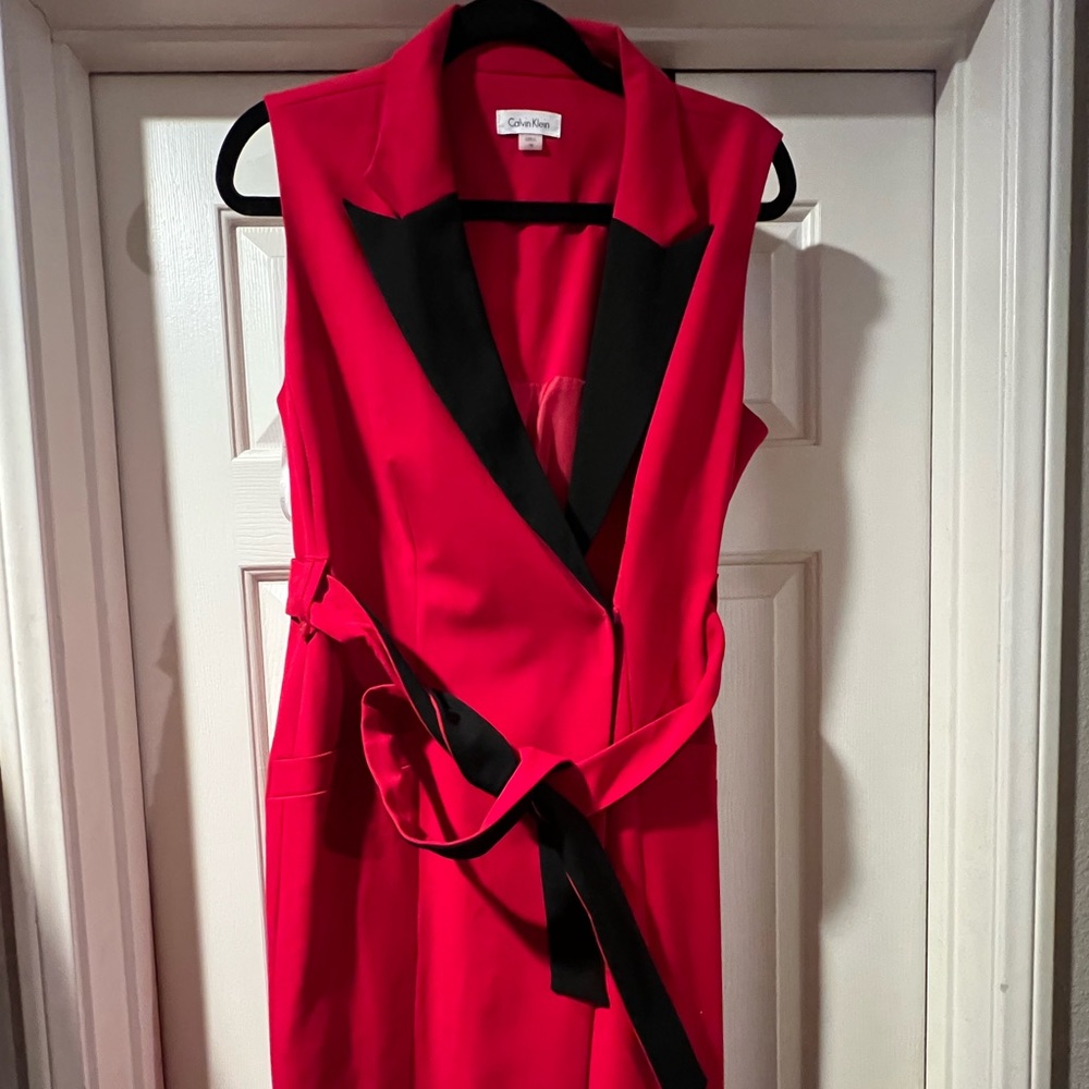 Red and black NWT Calvin Klein dress